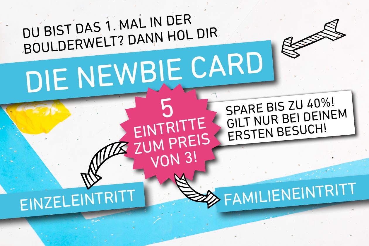 Spare mit der Newbie-Card!